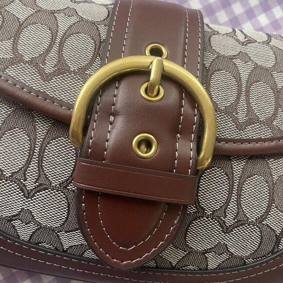 Coach Soho Flap Bag In Signature Jacquard - Picture 2 of 8
